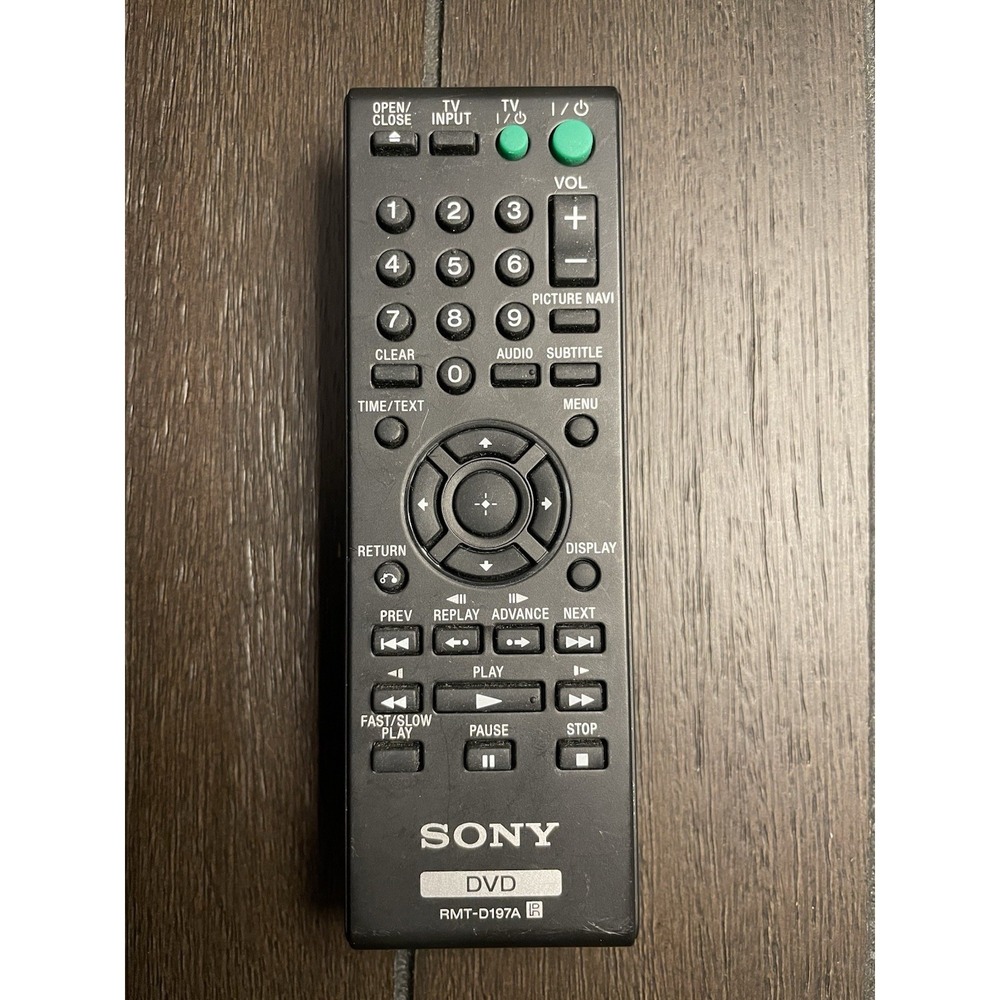 Sony RMT-D197A DVD Player Remote Control - Tested - Genuine OEM